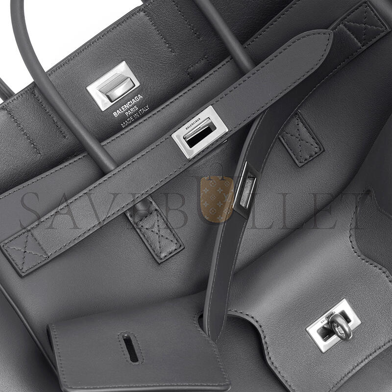BALENCIAGA WOMEN'S BEL AIR CARRY ALL BAG SMALL IN GREY 8356892ABAW1239 (29.5*20.3*11.9cm) BALENCIAGA WOMEN'S BEL AIR CARRY ALL BAG SMALL IN GREY 8356892ABAW1239 (29.5*20.3*11.9cm)